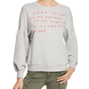 Sundry Balloon Sleeves embroidered sweatshirt